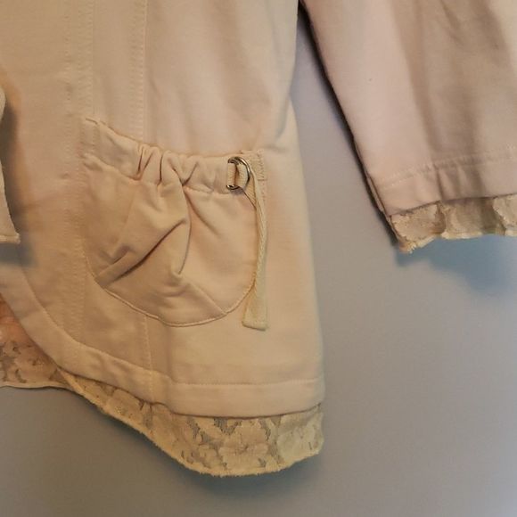 3 for $25 Massini Lace Cream Blazer Jacket Small - Picture 2 of 5